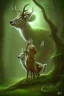 Placeholder: dream deer god druid deep forest green mystic