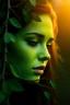Placeholder: green woman face with branches