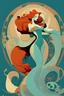 Placeholder: Disney ariel style of erte