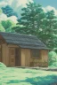 Placeholder: Masterpiece, Clear sky, 1cabin, woods, maunten, snowy,