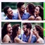 Placeholder: Four pictures of two people (a man and a woman) who will be very happy because of each other.