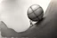 Placeholder: very strong man pushing a ball,very basic sketch painting like the image i uploaded, lead pencil