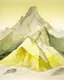 Placeholder: A light pale yellow electrical mountain painted by Raymond Duchamp-Villon