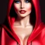 Placeholder: Ultra detailed fullbody Portrait in oil on canvas of beautiful busty mature Snow White with red cape with hoodie,extremely detailed digital painting,ultrarealistic skin,intense stare, extremely detailed face, crystal clear eyes, mystical colors ,perfectly centered image, perfect composition, rim light, beautiful lighting,masterpiece ,8k, stunning scene, raytracing, anatomically correct, in the style of Simon Bisley and uncannyknack and Ohrai Noriyoshi and robert e howard and Steve Jung.