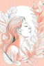 Placeholder: breathe out illustration in peach