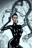 Placeholder: monica bellucci, cyberpunk, black latex body, women, body portrai, big boobs, highlight eyes perfect, skin, tron, cyborg, perfekt sexy, real, dream, hr giger