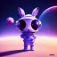 Placeholder: pixar style cute rabbit astronaut floating in space, unreal engine 5, 16k, background:space