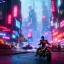 Placeholder: akira motorcycle, cyberpunk, cyberpunk city, anti alising, ray tracing, image with movement, perspective scenary, neon ilumination, epic, cinematic light, lens 100 mm, 16:9, high resolution, 8k