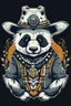 Placeholder: Tribal panda cowboy