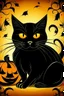 Placeholder: graphic Halloween, black cat