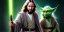 Placeholder: jesus as a jedi next to yoda