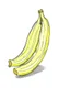 Placeholder: cute line drawing illustration of a yellow banana on a white background.