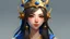 Placeholder: Realistic Yuumi from League of legends with a crown on the head
