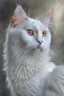 Placeholder: white cat
