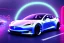 Placeholder: Tesla, Neon, Neon Lighting, Cyberpunk, Hyper Realistic, Hyper Detailed,