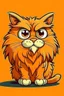 Placeholder: confused maincoon cat orange cartoon