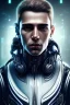 Placeholder: cyberpunk, head, men, portrai