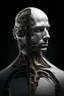 Placeholder: A creature half human half machine front view