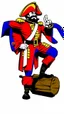 Placeholder: Captain Crunch standing in a captain morgan pose