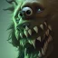 Placeholder: Dog, monster, green, horror, teeth, masterpiece, expert, 8K, hyperrealism, sharp focus, cinematic lighting