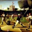 Placeholder: baseball game players by hieronymous bosch