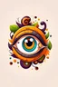 Placeholder: creative logo combining an eye and faty food elements