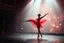 Placeholder: ballerian couple perform in a very luxury ballet stage with animating lights and background