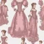 Placeholder: baroque art aesthetic pink dress