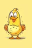 Placeholder: chicken, humorous, lovely, cute, healthy, fitness, thin, cartoon character