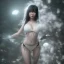 Placeholder: hitomi tanaka, full body, dress white, long black hair, vilage, realistic, intriacte detail, sci-fi fantasy style, volumetric lighting, particales,highly detailed,cinamatic, deep colours,8k