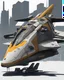 Placeholder: cyberpunk space shuttle
