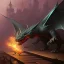 Placeholder: dark fantasy dragon