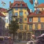 Placeholder: Square+trieste architecture +detailed facades+human scalades+beautiful, liveable urban square lined with with richly detailed houses and shops, ,street trees,ornamental flowers +uphill road+biopunk+Book illustration by Gediminas Pranckevičius, Jean Baptiste Monge, Brian Kesinger, Anton fadeev, Kilian Eng, strong lines, high contrast vibrant colors, highly detailed, 16k resolution, trending on behance