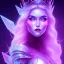 Placeholder: Ice crystal black queen full image neon light