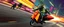 Placeholder: hi speed rocket ship on leaning scooter in a swing, coated rat gremlin captain in high speed pursuit among neon spy vs spy rat cyber soldiers, with background motion blur, airbrush and pen outline, in the style of Fallout 4