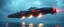 Placeholder: steam cybertruck katamaran boat spaceship hovering over water
