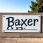 Placeholder: the anti Baxer, Baxing things, pushing things, moving boxes, moving barrels "Baxer" writing on wall sign