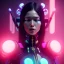 Placeholder: Cyber Woman, long hair, samurai, cyberpunk, neon, highly detailed, art stations, concept art, smooth, unreal engine 5, god rays, ray tracing, RTX, lumen lighting, ultra detail, volumetric lighting, 3d, finely drawn, high definition, high resolution, gradient background