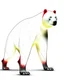 Placeholder: Art illustration lineal polar bear, calidad ultra, hiperdetallado, 12k, fondo blanco, color blanco, rojo, negro y marrón full body