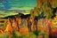 Placeholder: Beautiful epic sunset, logan's run 1976 movie influence, cosmic, people, rocks, holiday influence, river, flowers, very epic and philosophic, walter leistikow, alfred munnings, and hans am ende impressionism paintings