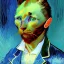 Placeholder: Portrait of a cat by Van Gogh