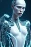 Placeholder: cyberpunk, white latex body, women, body portrai, open mouth, perfect skin, tron, cyborg , perfekt, real, dream, hr giger