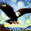 Placeholder:  eagle by van Gogh 8k