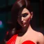 Placeholder: Beautiful curvy Girl in a red dress, photorealistic, shiny skin,fantasy art style, 8k resolution, ultra detailed, rendered, unreal engine 5