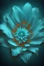 Placeholder: surreal a cyan bright holy flower