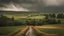 Placeholder: image of rain in the countryside