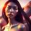 Placeholder: Asian women on the beach hot day atmospheric, realistic, unreal engine, lighting, octane render, perfect face, lips full, full body,