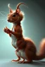 Placeholder: Alien Ratatosk, lighting, hyper realistic, unreal engine 5, 16k,