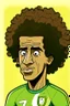 Placeholder: Luis Gustavo Brazilian football player . cartoon 2d