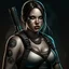 Placeholder: Picture of a photrealistic, lifelike,young 33 year old extreme chubby extreme tatood extreme fridge raider Lara croft style witchpunker